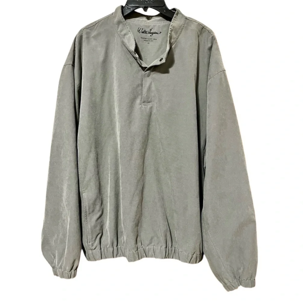 Walter Hagen Grey Windbreaker/Rain Jacket Size XL